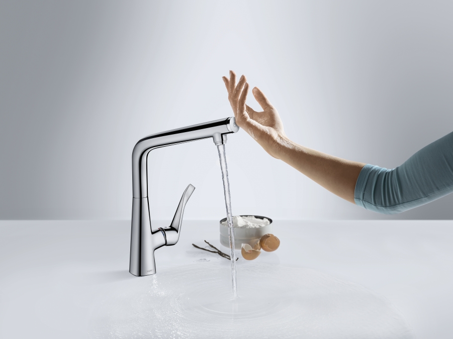 Смеситель для кухни Hansgrohe Metris 14821800, под сталь