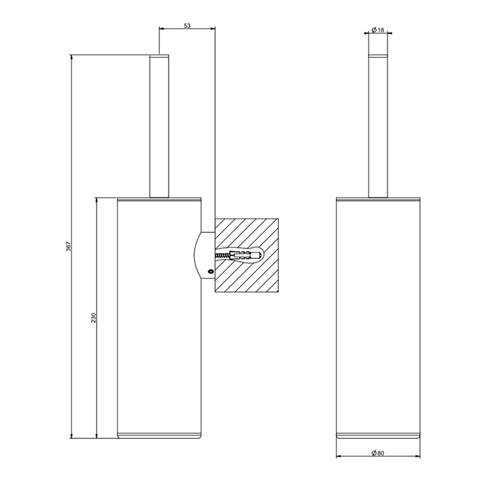 Ёршик Gessi Emporio 38957#299 черный