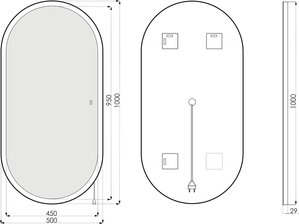 Мебель для ванной DIWO Элиста 100 белый мрамор, с раковиной Moduo 50 Square