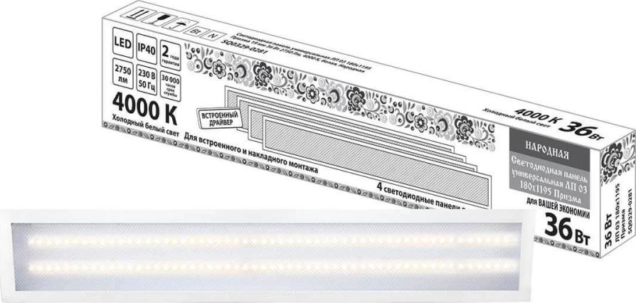 Светодиодная панель TDM Electric Народная ЛП 03 Призма SQ0329-0281