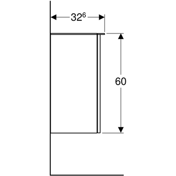 Шкаф Geberit Smyle Square 500.360.JR.1 пекан