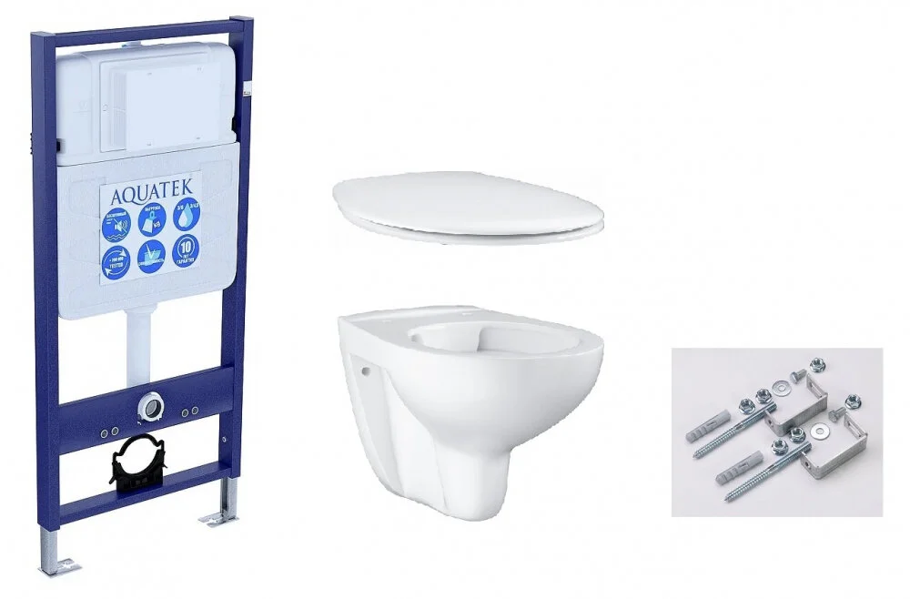 Унитаз с инсталляцией Grohe Bau Ceramic INS-0000012/ KKI-0000002/39427000/39493000