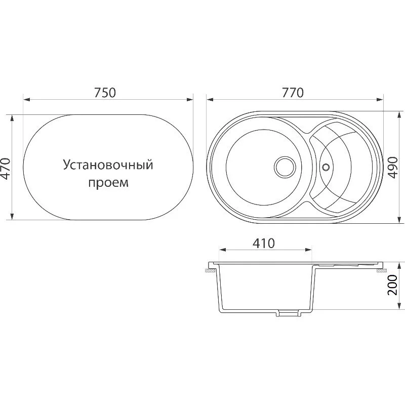 Кухонная мойка Domaci Бьелла DMC-18S-302 песочная бежевый