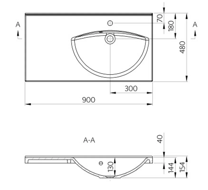 Раковина Marmite Disa 601031093103 белый