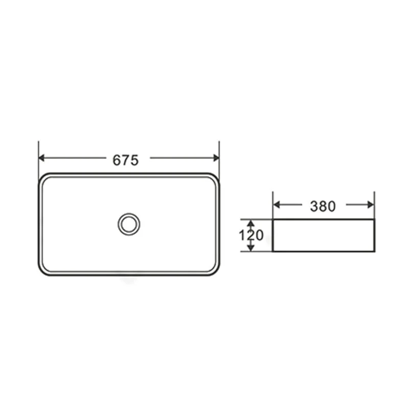 Раковина накладная Point Омега PN43904 белый