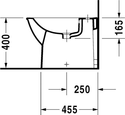 Напольное биде Duravit Darling new 2250100000