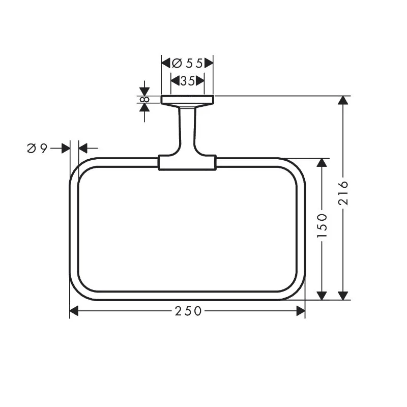 Полотенцедержатель Axor Universal Circular 42823700 белый