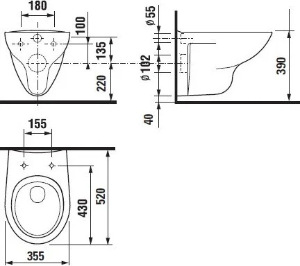 Инсталляция TECE c унитазом Roca Mateo 346200000, подвесной, сиденье микролифт, комплект