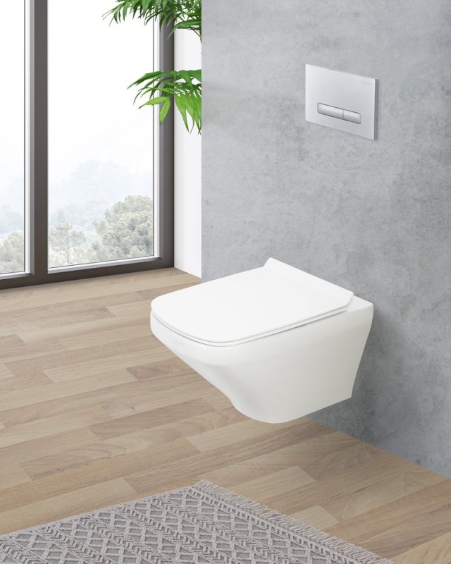 Подвесной унитаз BelBagno Sela BB3201CHR безободковый, белый