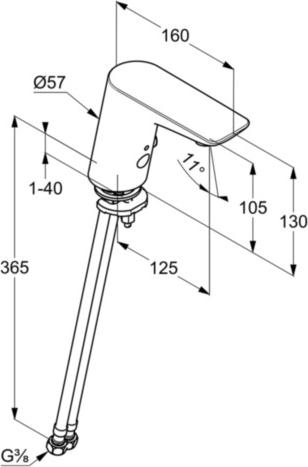 Смеситель для раковины Kludi Balance 5210091, белый