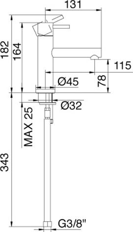 Смеситель Treemme Vela 5811.CC.VL для раковины