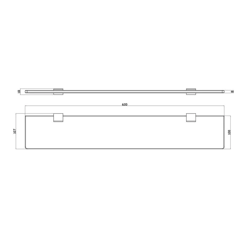 Полка Rav-Slezak Nil NLA0900/60ZRL розовый