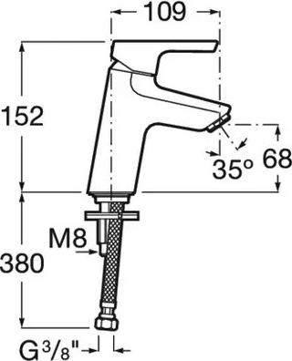 Тумба с раковиной Roca Oleta 60 ZRU9307575 + смеситель, белый глянец