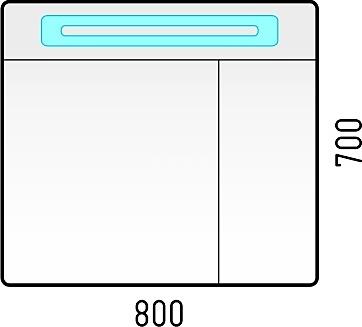 Зеркало-шкаф Corozo Остин SD-00000558