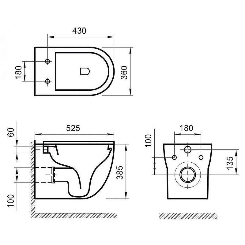 Комплект унитаза с инсталляцией BelBagno Onda BB066CHR/BB870SC/BB002-80/BB005-PR-CHROME с сиденьем микролифт и клавишей смыва хром глянец