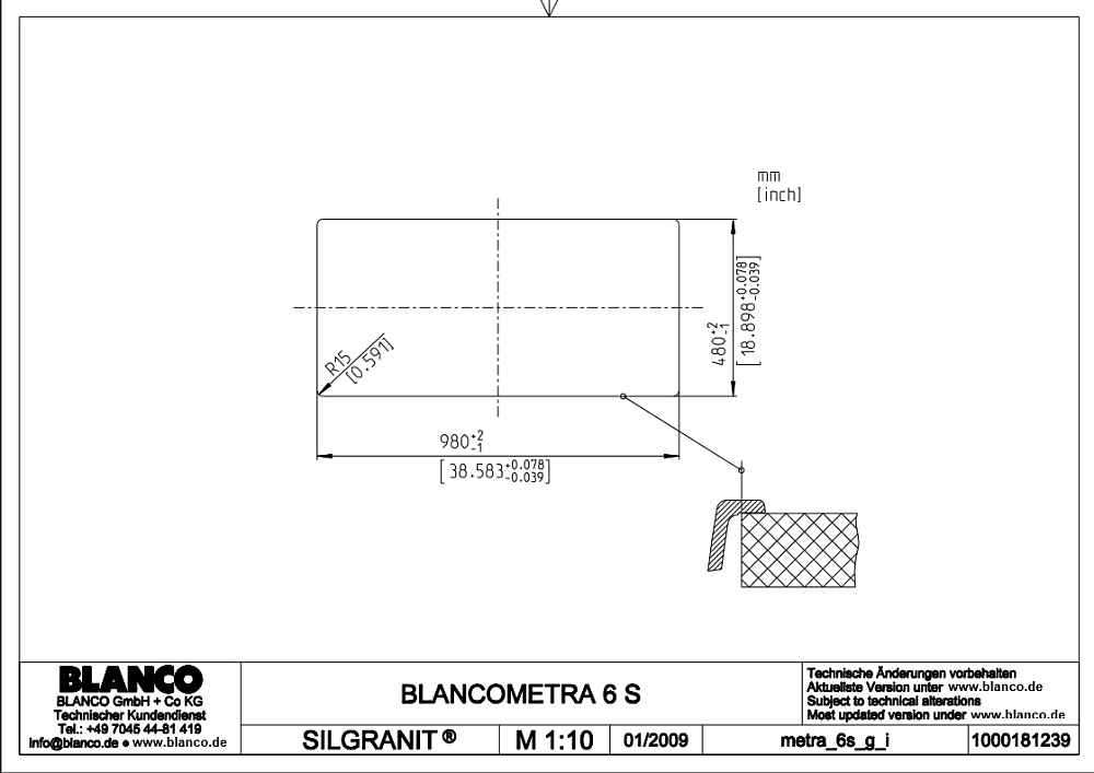 Кухонная мойка Blanco Legra 6 S 522207 антрацит