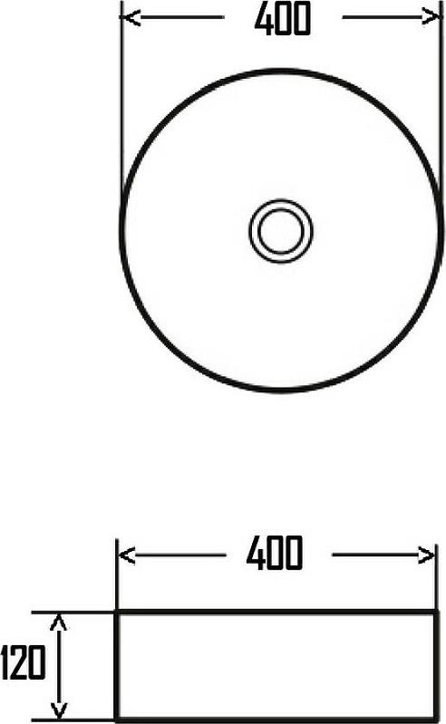 Раковина AQUAme 40 AQM5007, белый