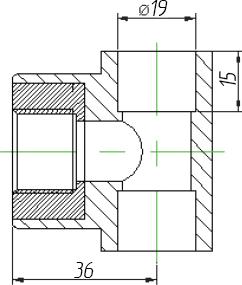 Тройник Kalde 3222-tfo-200b20 20х1/2"