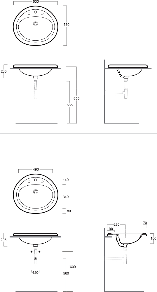 Раковина Simas S51 63 см