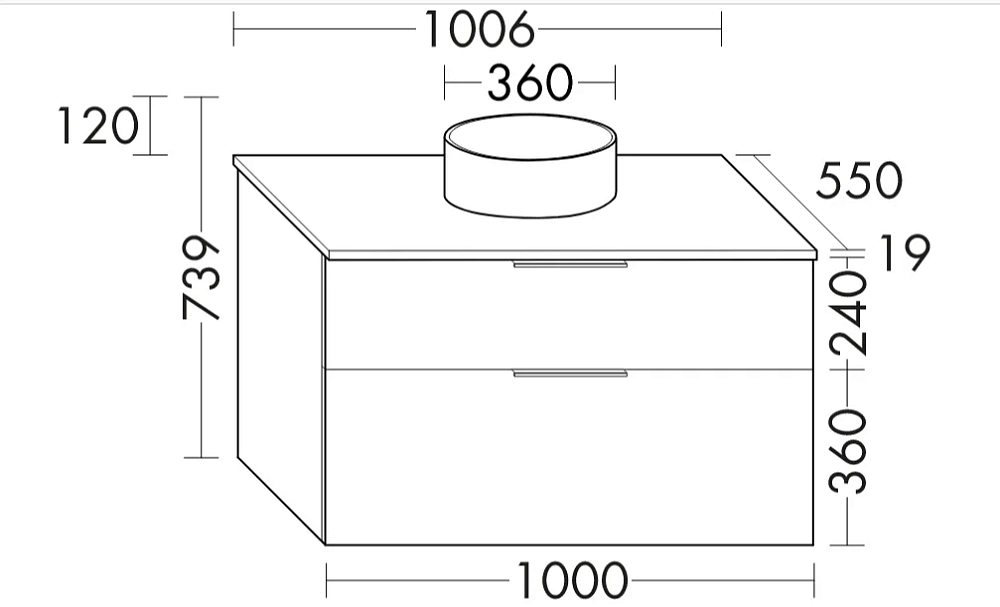 Тумба под раковину Burgbad Eqio SGUM100F2010C0001G0146 черный