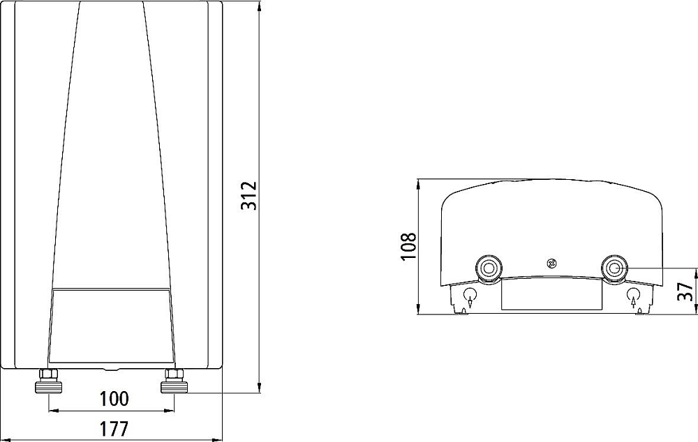 Водонагреватель Clage E-compact CEX 11/13