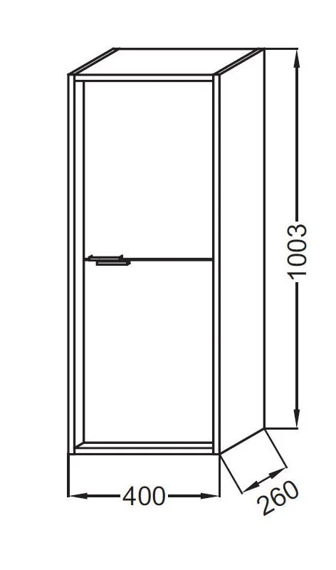 Шкаф-пенал Jacob Delafon Vivienne EB1510-E52-M87 зеленый, коричневый