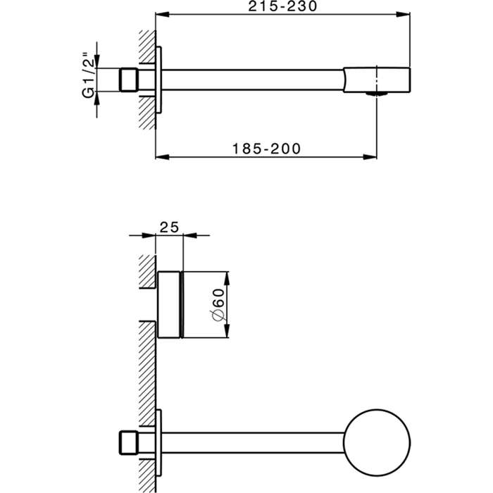 Смеситель для раковины Cisal Slim SM01351040 черный