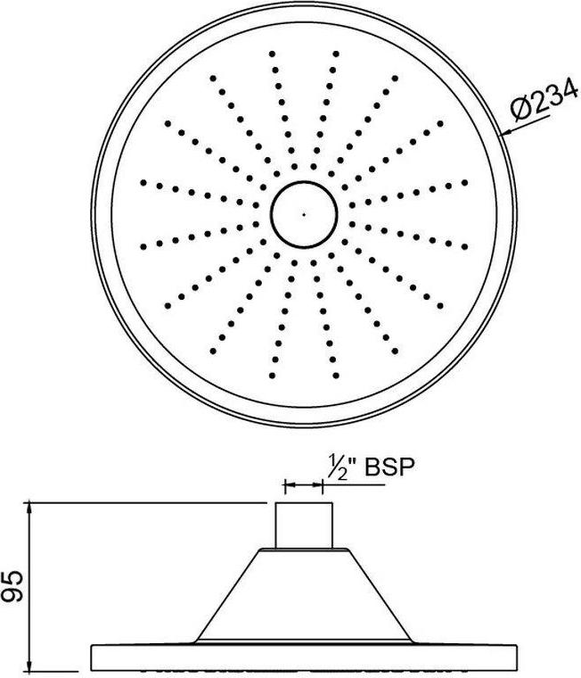 Верхний душ Jaquar Overhead Shower OHS-CHR-1741 хром