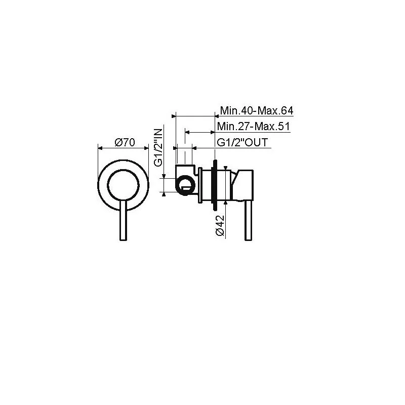 Смеситель для душа Plumberia Selection Ixo KITXO1135OB золото