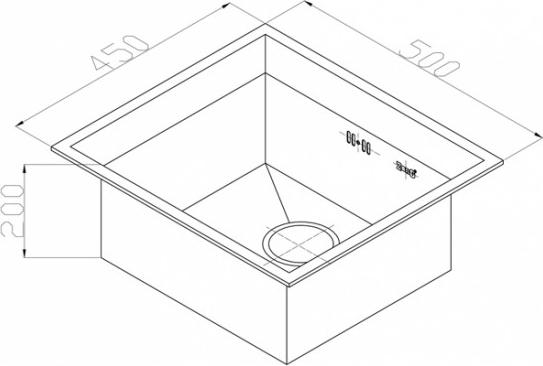 Кухонная мойка Zorg Inox X 45х50х20 X-4550