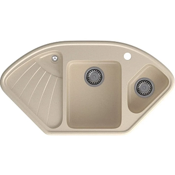 Кухонная мойка GranFest Corner C-1040E кашемир коричневый
