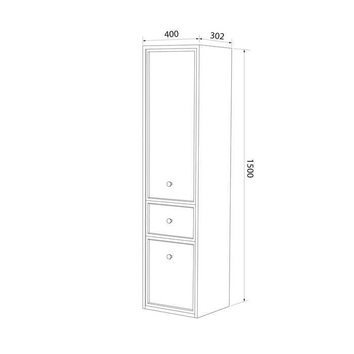 Шкаф-пенал Iddis Torr TOR40D0i97