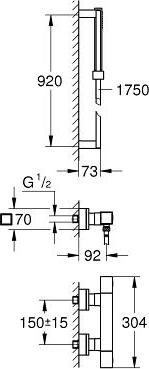 Термостат Grohe Grohtherm Cube 34495000