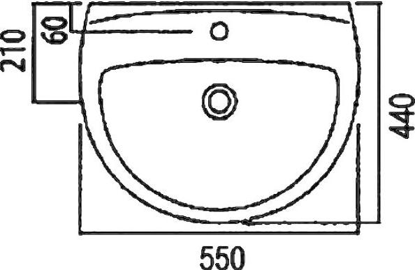 Раковина IFO Arret RS031055000 55 см