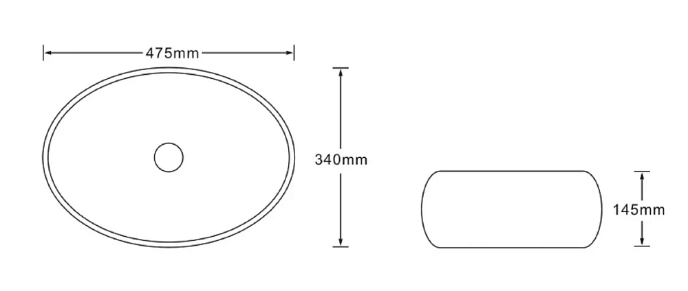 Раковина накладная SantiLine SL-7028 белый