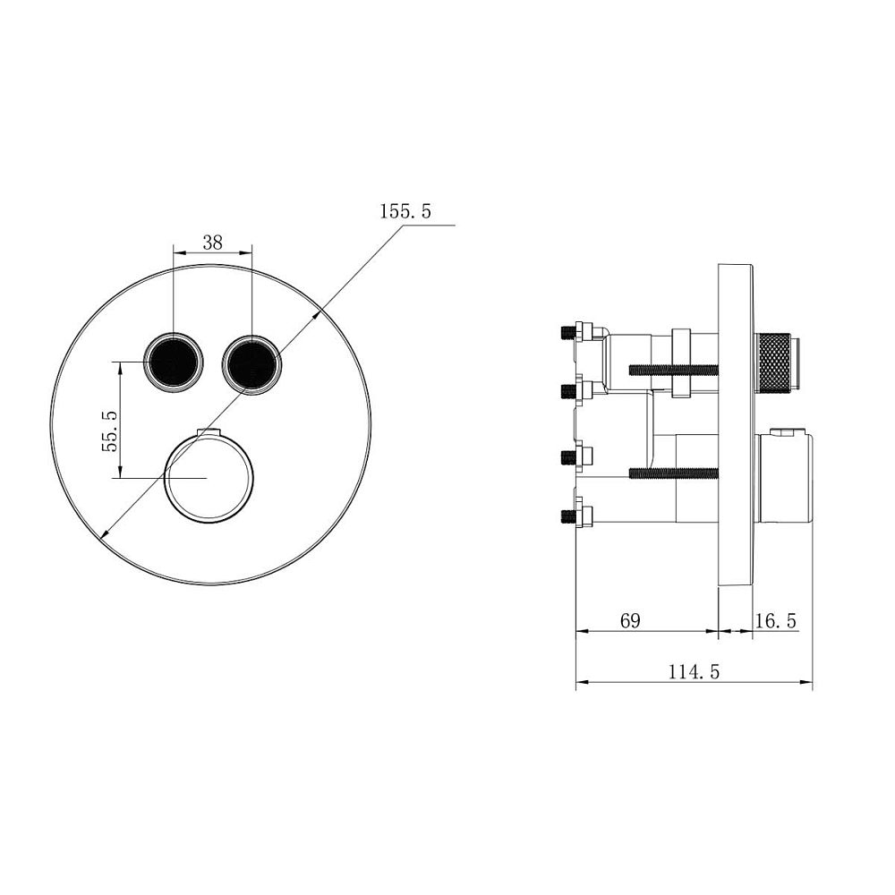 Душевая система Vincea Inspire VSFW-3I22MT2RCH, хром