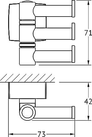 Крючок FBS Esperado ESP 047 поворотный