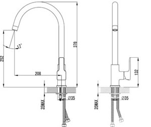 Смеситель для кухни Lemark Basis LM3605C хром