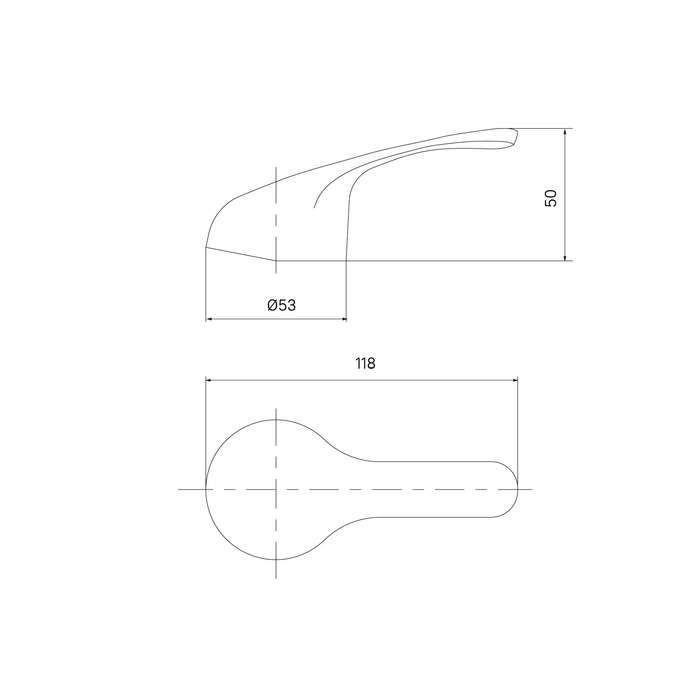 Ручка для смесителя Iddis Optima Home 99440C01SM хром