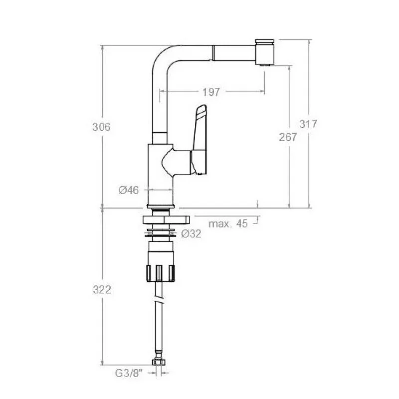 Смеситель для кухни Ramon Soler Kitchen 381901H2MC хром