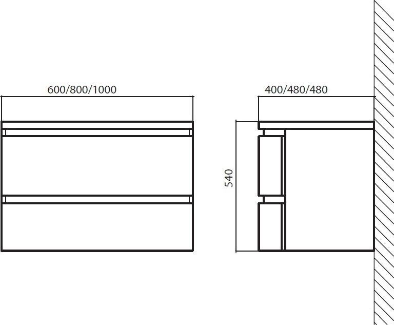 Тумба для комплекта BelBagno Prospero BB800DVC/MO menta opaco