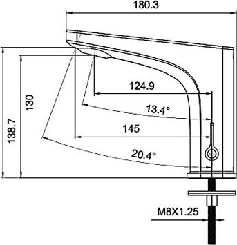 Сенсорный смеситель для раковины Gappo G523