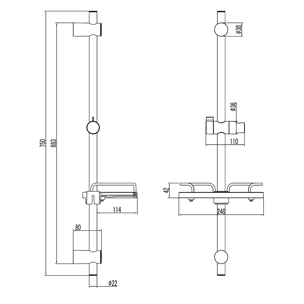 Душевая стойка Lemark LM3775GM