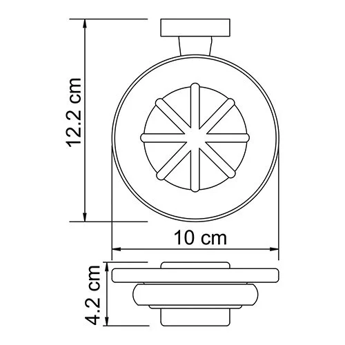 Мыльница WasserKRAFT Lippe К-6500 K-6529 хром;белый