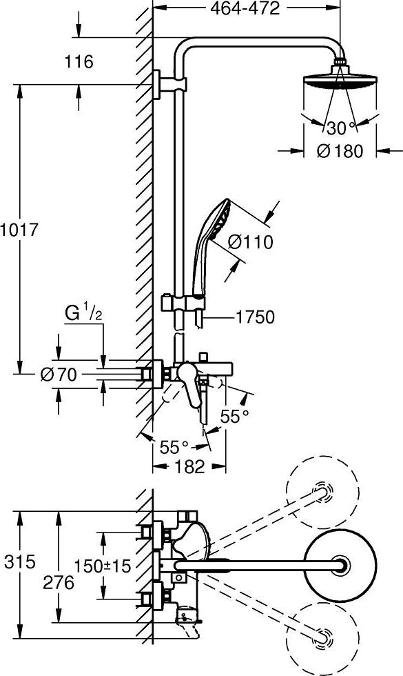 Душевая система Grohe Euphoria System 26320000