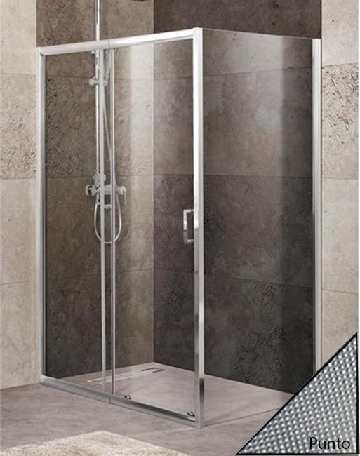 Душевой уголок BelBagno UNIQUE-AH-1-110/125-80-P-Cr стекло punto