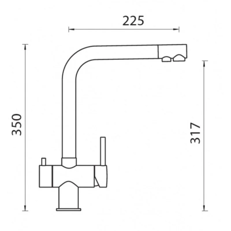 Смеситель для кухни Schock Vitus 710428 хром, черный