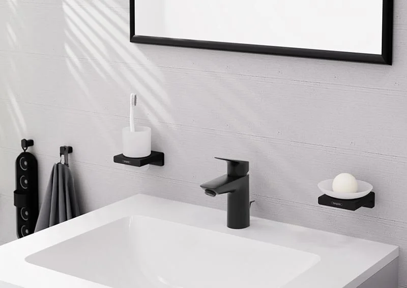 Смеситель для раковины Hansgrohe Logis 71171670 черный