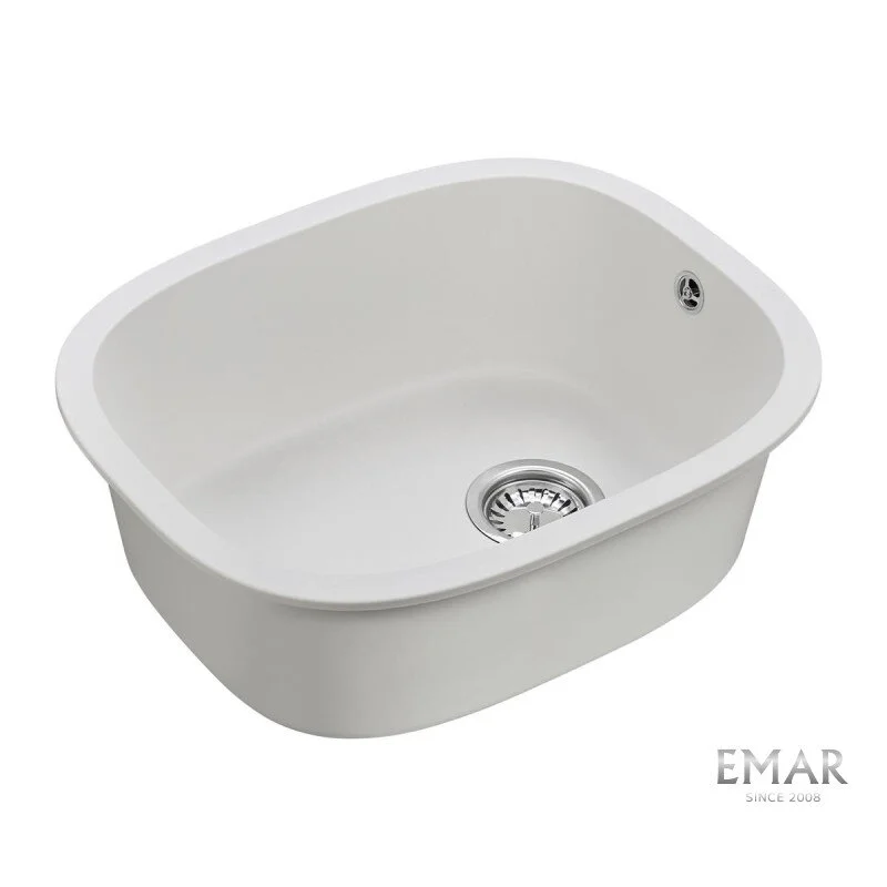 Кухонная мойка Emar Quartz EMQ-1560.P Агат белый