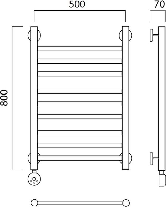 Полотенцесушитель электрический Aquanerzh Прямая 00-12A8050_L